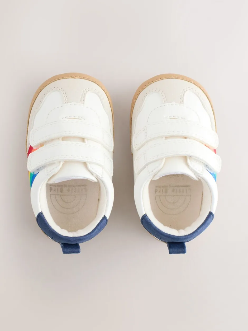 Sneakers|Little Bird by Jools Oliver Rainbow Tape Gum Sole Trainers Padders