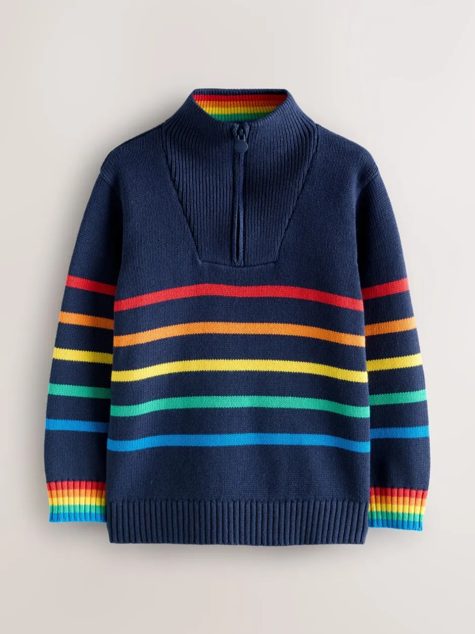 Truien En Breisels|Truien En Breisels*Little Bird by Jools Oliver Knitted Long Sleeve 1/4 Zip Jumper