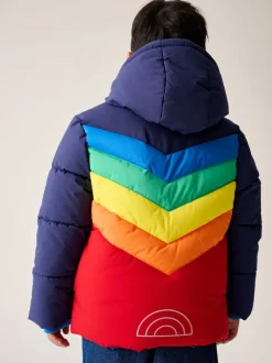 Jassen, Jacks En Kinderwagenpakjes|Jassen En Jacks*Little Bird by Jools Oliver Heldere Chevron Regenbestendige Gevoerde jas