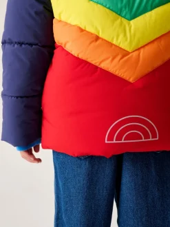 Jassen, Jacks En Kinderwagenpakjes|Jassen En Jacks*Little Bird by Jools Oliver Heldere Chevron Regenbestendige Gevoerde jas
