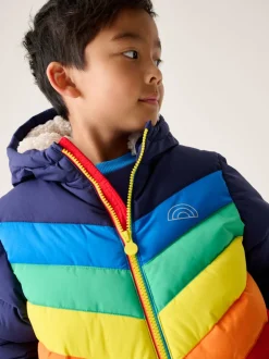 Jassen, Jacks En Kinderwagenpakjes|Jassen En Jacks*Little Bird by Jools Oliver Heldere Chevron Regenbestendige Gevoerde jas