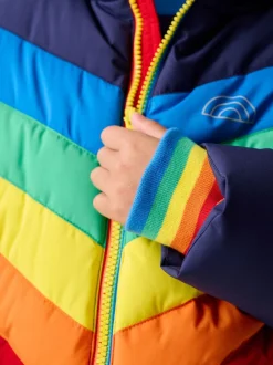 Jassen, Jacks En Kinderwagenpakjes|Jassen En Jacks*Little Bird by Jools Oliver Heldere Chevron Regenbestendige Gevoerde jas