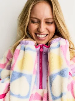 Hoody's En Sweatshirts|Little Bird by Jools Oliver Heart Colourblock Borg Fleece