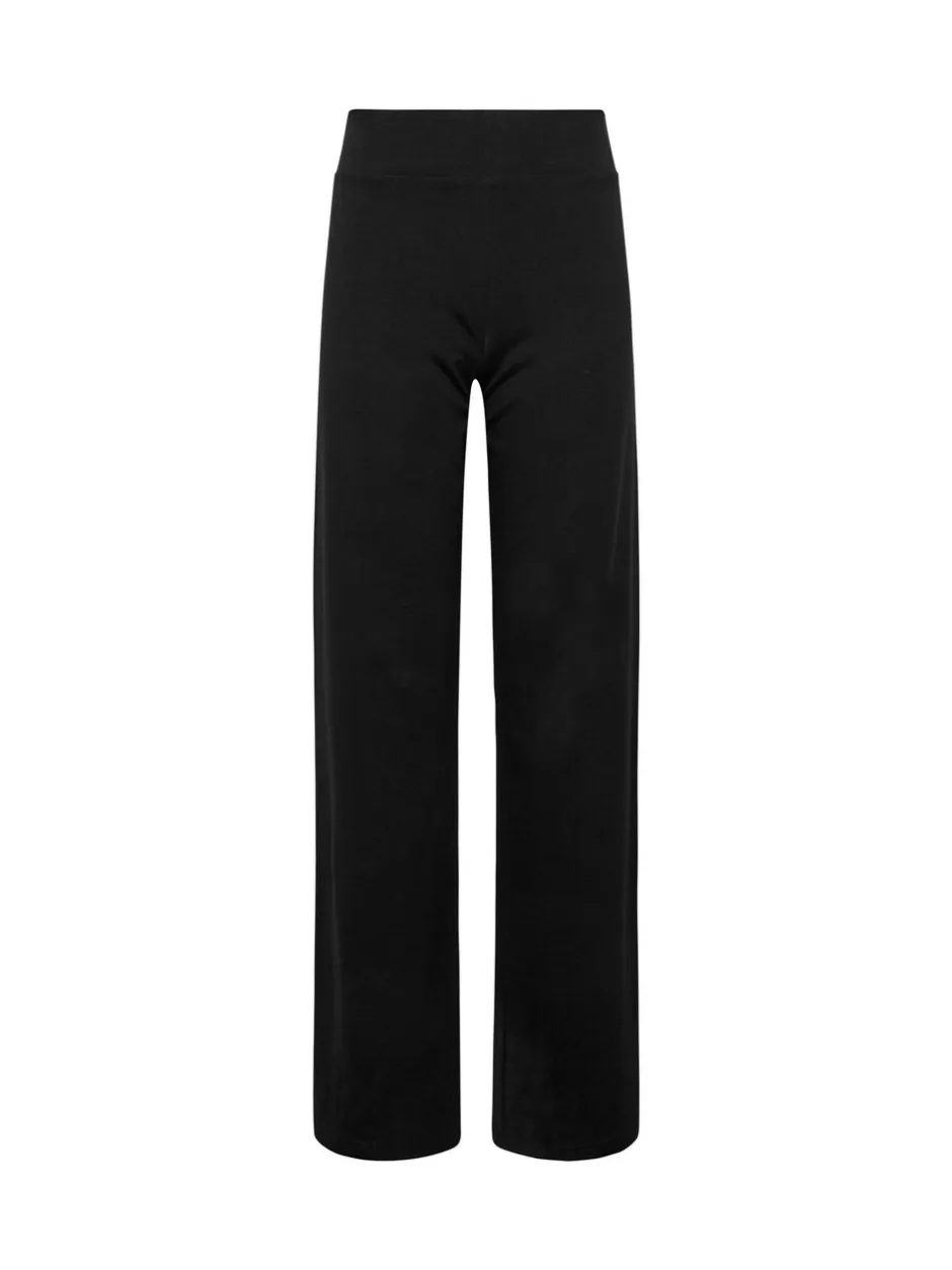 Sportkleding|Long Tall Sally - Jersey yogabroek met wijde pijpen