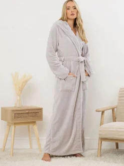 Badjassen*Long Tall Sally Cotton Touch Hooded Maxi Robe