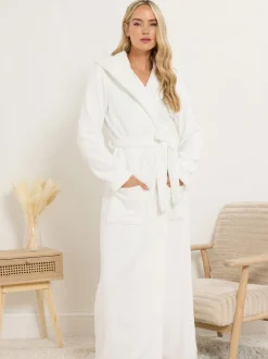 Badjassen|Long Tall Sally Cotton Touch Hooded Maxi Robe