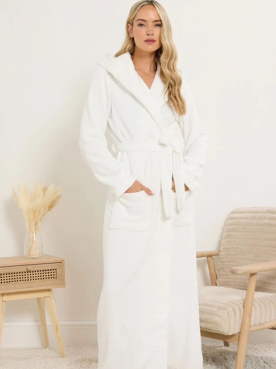 Badjassen|Long Tall Sally Cotton Touch Hooded Maxi Robe