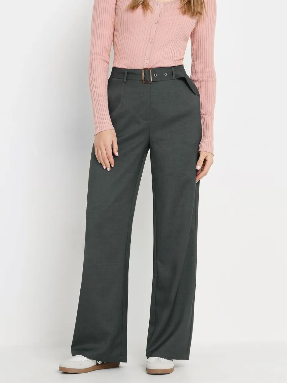 Kostuums En Werkkleding*Long Tall Sally Wide Leg Belted Trousers