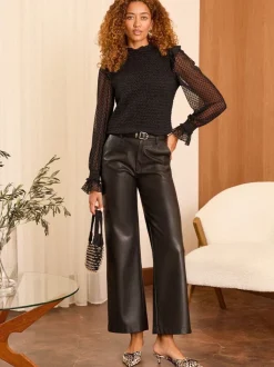 Blouses En Overhemden*Love & Roses Mesh Long Sleeve Blouse
