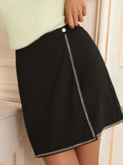 Rokken*Love & Roses Wrap Mini Skirt