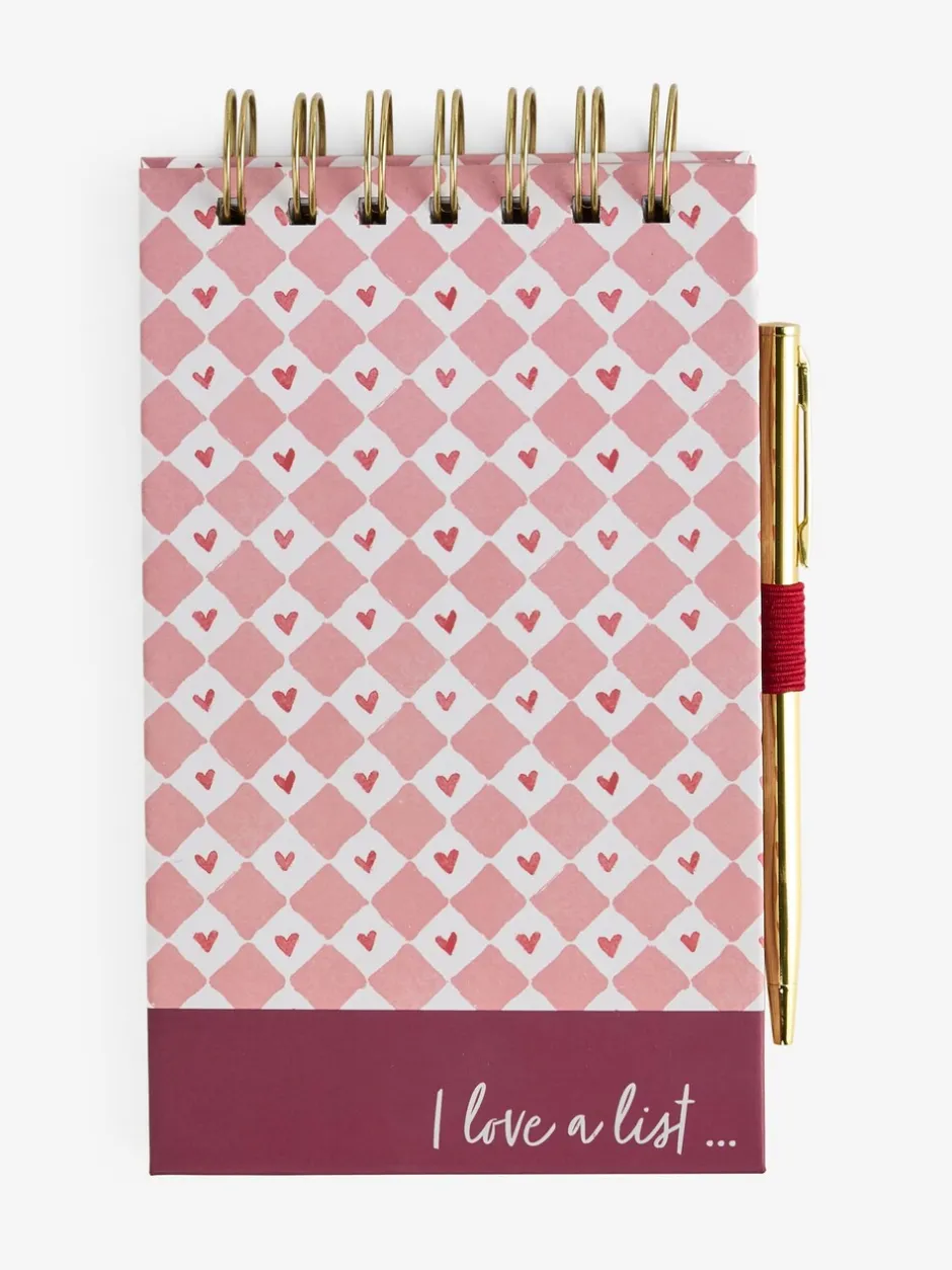 Thuiskantoor*Next Love Heart List Pad and Pen