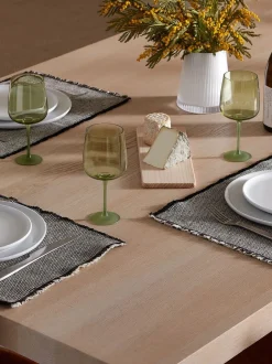 Glas*LSA International Arc Contrast Wine Glasses Set of 2 330ml MOSS - Groen