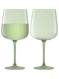 Glas*LSA International Arc Contrast Wine Glasses Set of 2 330ml MOSS - Groen