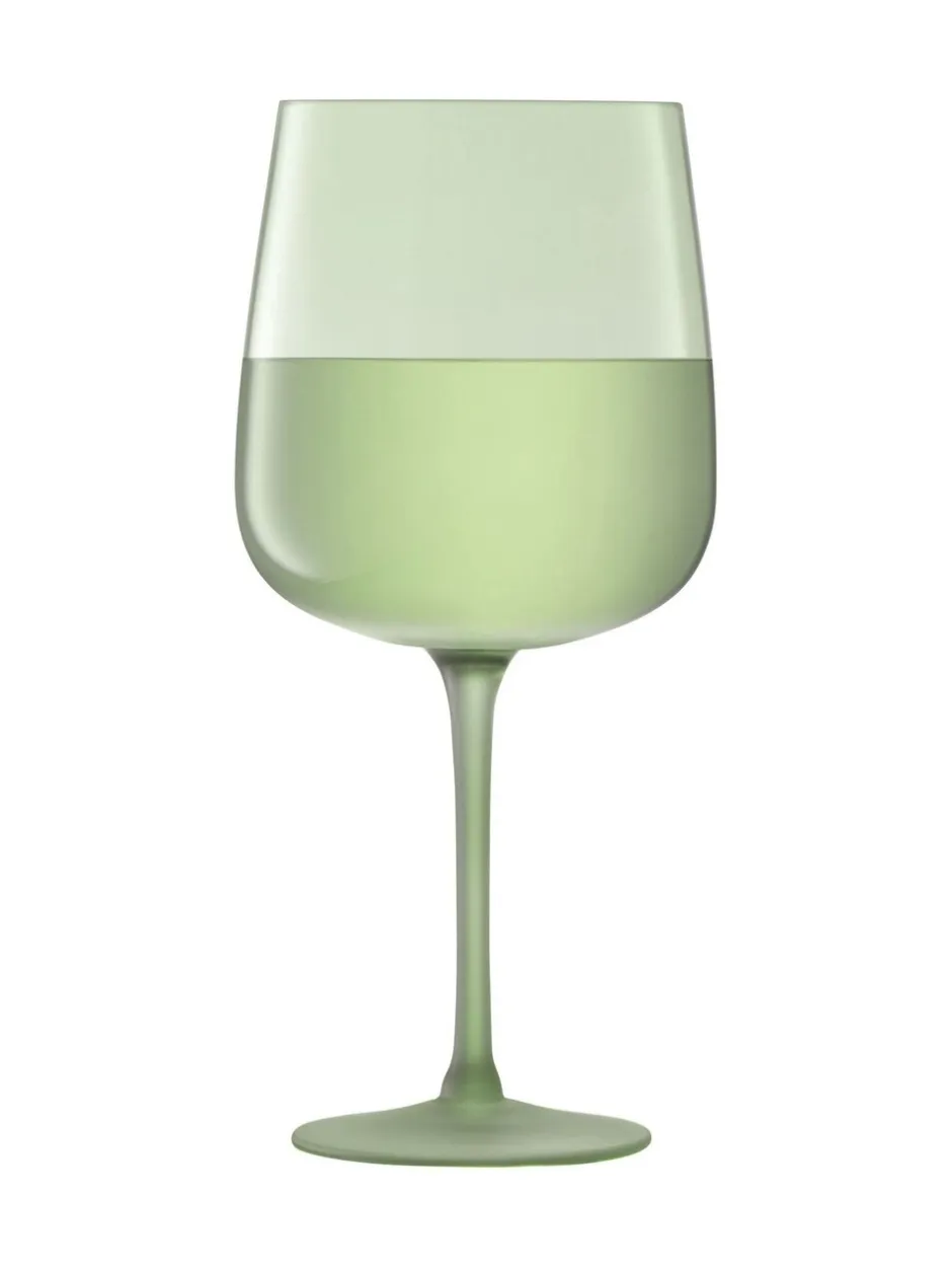 Glas*LSA International Arc Contrast Wine Glasses Set of 2 330ml MOSS - Groen
