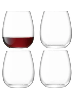 Glas|LSA International Borough 455ml set van glazen zonder steel