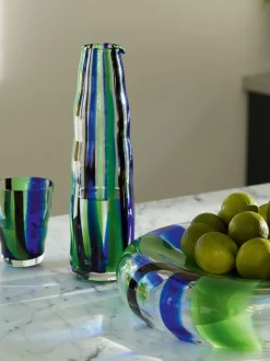 Glas|LSA International Folk Carafe Glass 1L Blauw