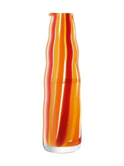 Glas*LSA International Folk Carafe Glass 1L Oranje
