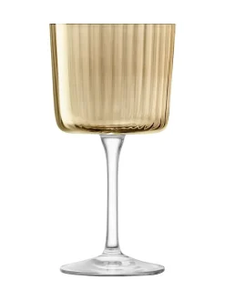 Glas|LSA International Gems Assorted Set van 250ml wijnglazen Barnsteenoranje