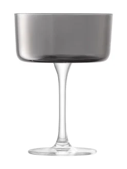 Glas|LSA International Set of 2 Lunar Champagne and Cocktail Glasses 230ml
