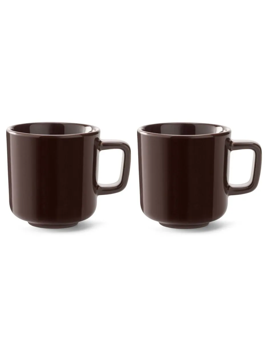 Mokken En Koppen*LSA International Set of 2 Collective Espresso Cups 75ml Mokka