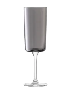 Glas*LSA International Set of 2 Lunar Champagne Flutes 210ml