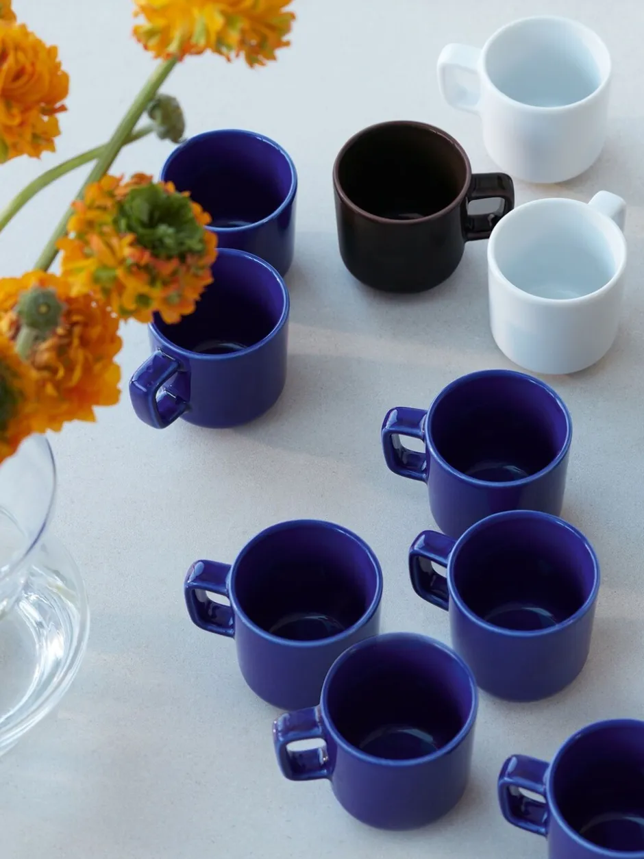 Mokken En Koppen|LSA International Set of 2 Collective Espresso Cups 75ml Kobaltblauw