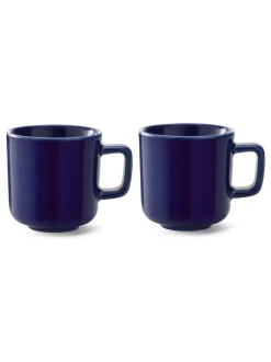 Mokken En Koppen|LSA International Set of 2 Collective Espresso Cups 75ml Kobaltblauw
