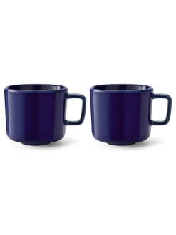 Mokken En Koppen*LSA International Set of 2 Collective Coffee and Tea Cups 260ml Kobaltblauw