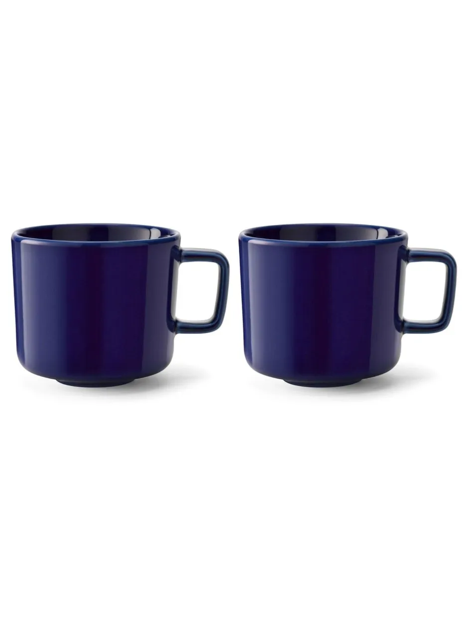 Mokken En Koppen*LSA International Set of 2 Collective Coffee and Tea Cups 260ml Kobaltblauw