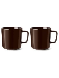 Mokken En Koppen|LSA International Set of 2 Collective Mugs 370ml Mokka