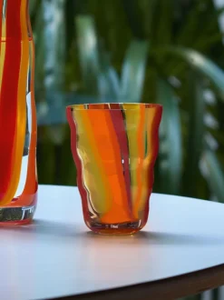 Glas|LSA International Set of 2 Folk Tumblers 280ml Oranje