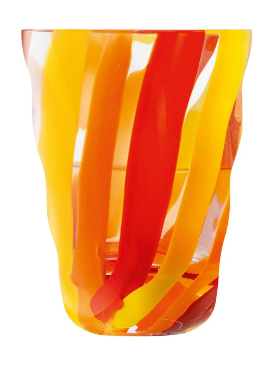 Glas|LSA International Set of 2 Folk Tumblers 280ml Oranje