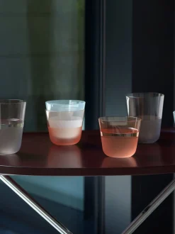 Glas|LSA International set van 2 Arc Contrast bekers van 380ml Aarde