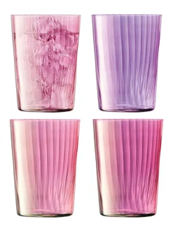 Glas*LSA International set van 4 Gems drinkglazen 560ml Granaat
