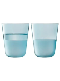 Glas|LSA International set van 2 Arc Contrast bekers van 380ml Lucht