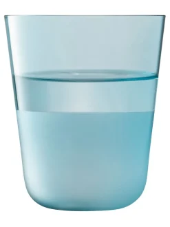 Glas|LSA International set van 2 Arc Contrast bekers van 380ml Lucht