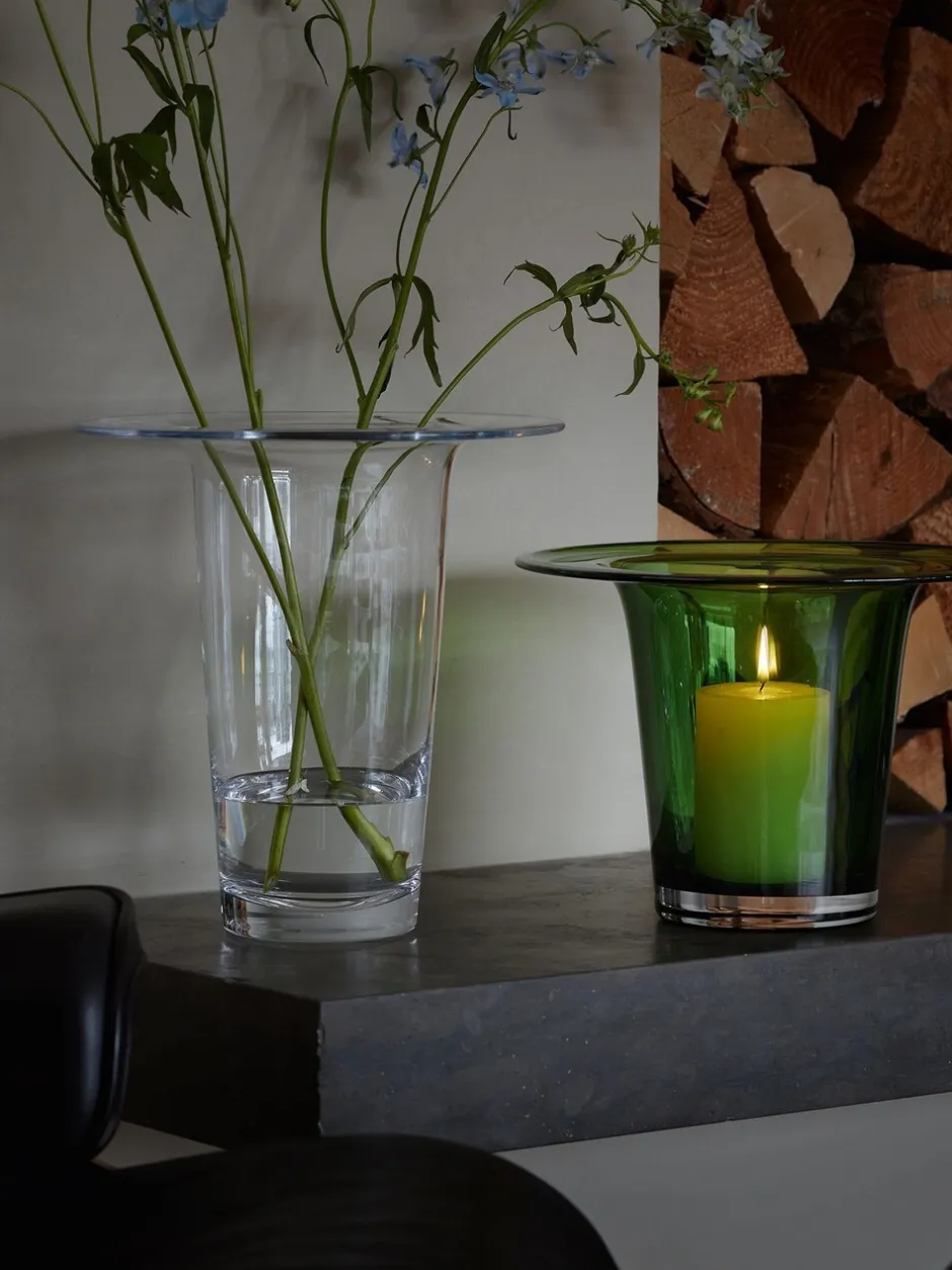 Vazen|LSA International Victoria vaas lantaarn H19cm Varengroen