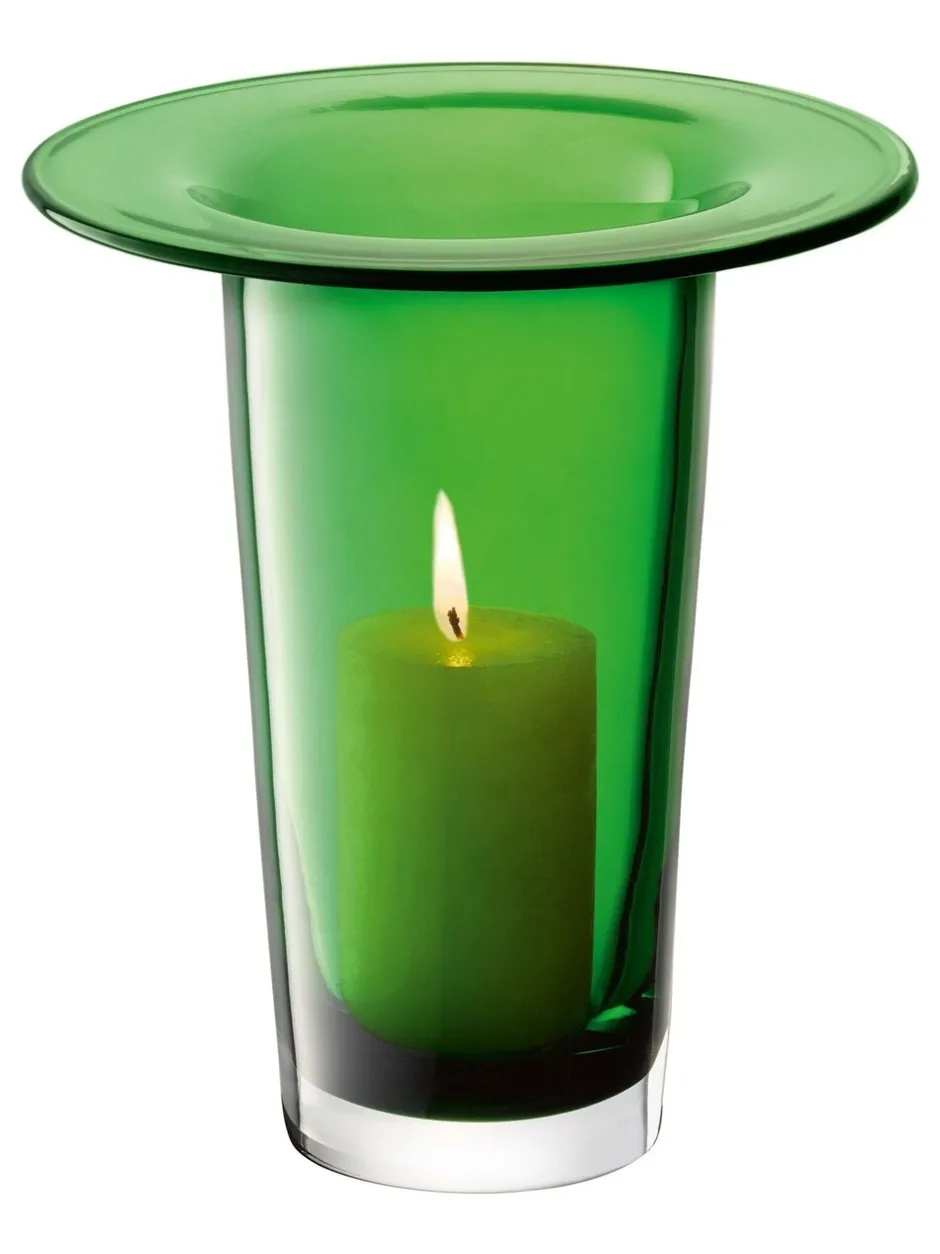 Vazen*LSA International Victoria lantaarnvaas H26cm Varengroen