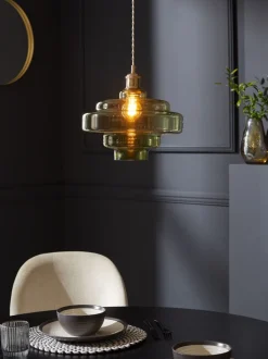 Lampenkappen|Verlichting*Next Luca Gemakkelijk te bevestigen lampenkap Groen