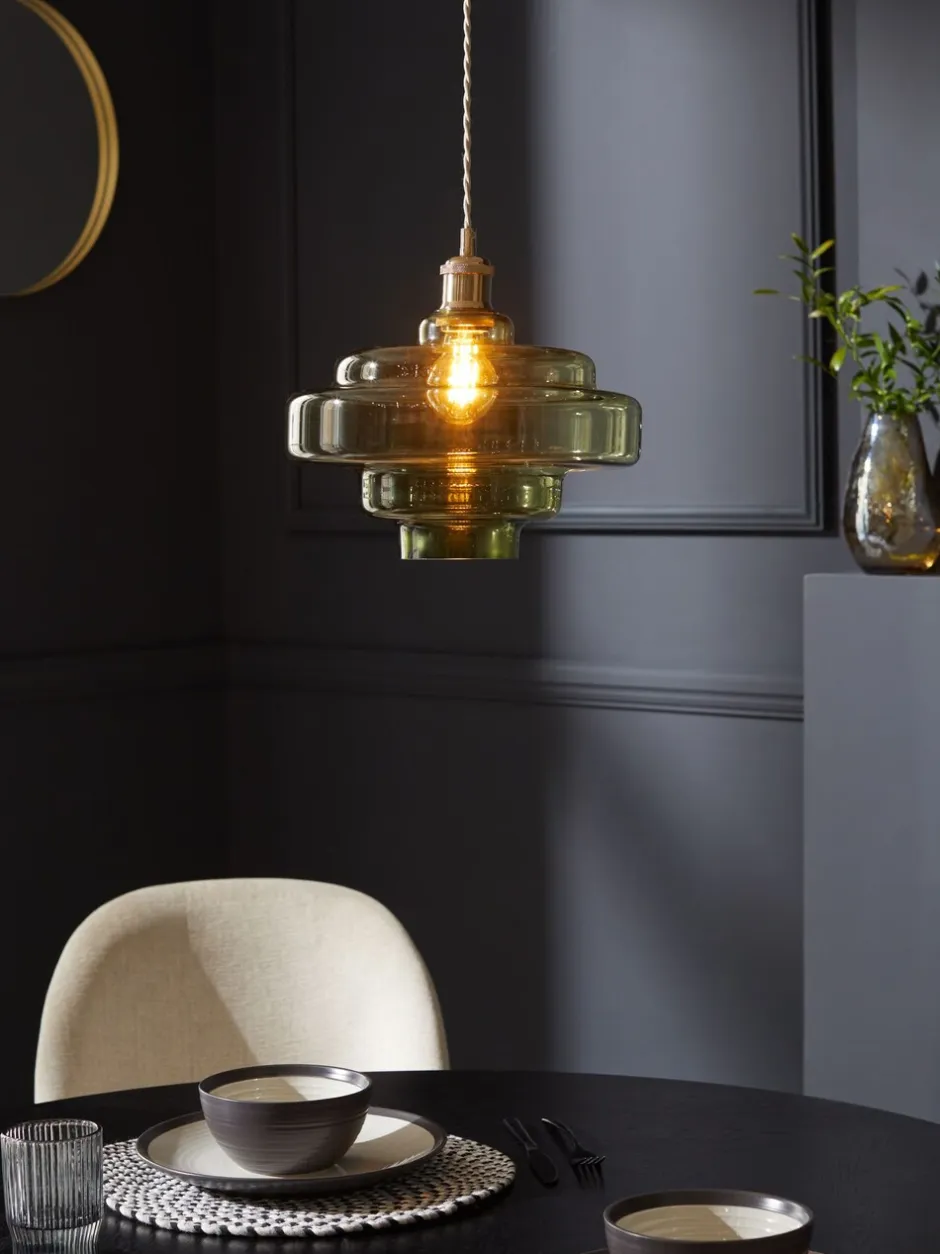 Lampenkappen|Verlichting*Next Luca Gemakkelijk te bevestigen lampenkap Groen