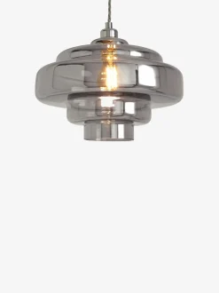 Lampenkappen|Verlichting*Next Luca Gemakkelijk te bevestigen lampenkap Rookgrijs
