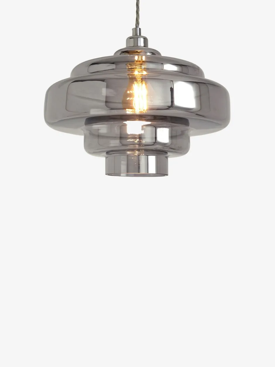 Lampenkappen|Verlichting*Next Luca Gemakkelijk te bevestigen lampenkap Rookgrijs