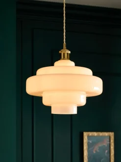 Lampenkappen|Verlichting|Next Luca Gemakkelijk te bevestigen lampenkap Wit