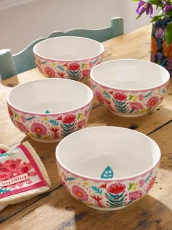 Tafelgerei|Eetservies En Pastaschalen*Lucy Tiffney - Set van 4 ontbijtkommen