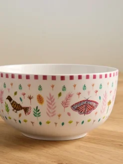 Eetservies En Pastaschalen*Lucy Tiffney Set of 4 Leaves Cereal Bowls