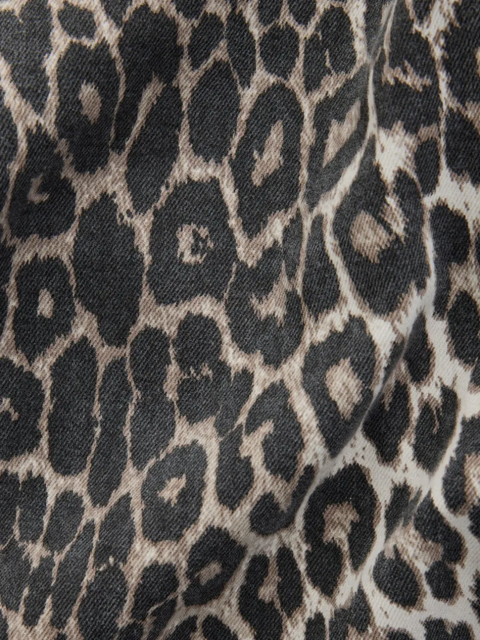 Jeans*Next Luipaard - Katoenen jeans met print en wijde pijpen