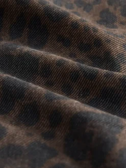Jeans*Next Luipaardprint - Jeans met wijde pijpen
