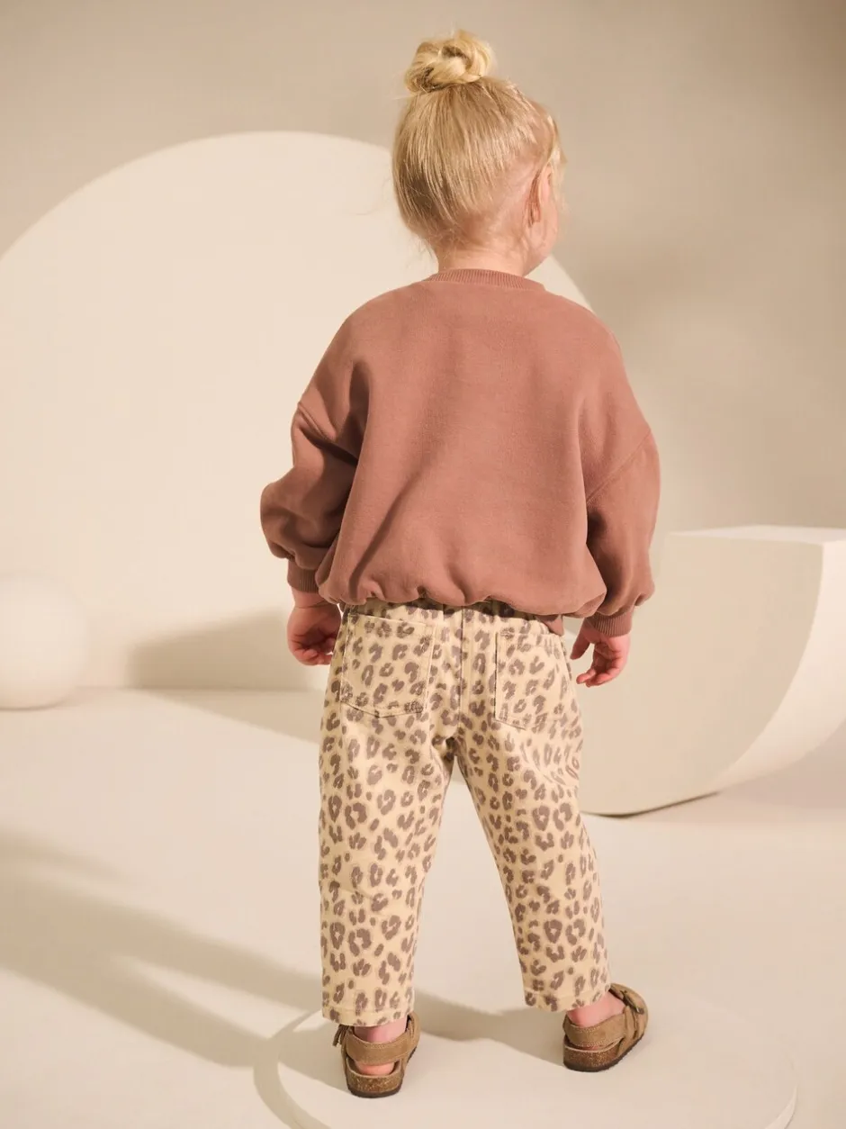 Jeans|Next - Mom jeans (3 mnd-7 jr) Luipaardprint