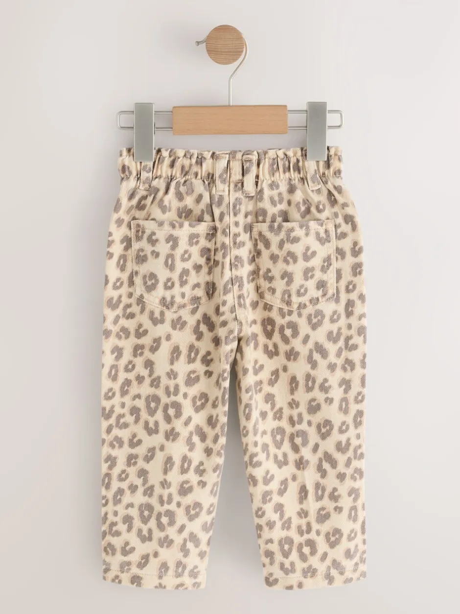 Jeans|Next - Mom jeans (3 mnd-7 jr) Luipaardprint