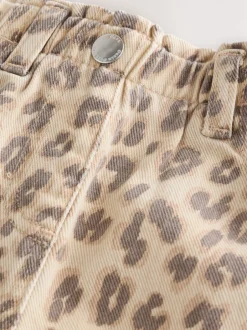 Jeans|Next - Mom jeans (3 mnd-7 jr) Luipaardprint